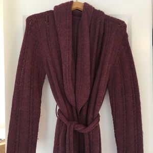 J.Jill purple wrap cardigan